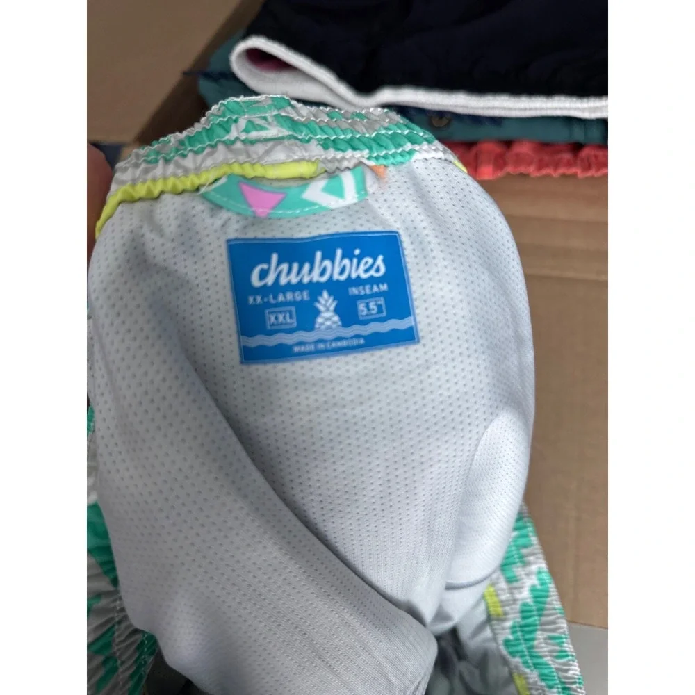 Chubbies Men's The En Fuegos Lined Classic Swim Trunks Size XXL Inseam 5.5in NEW